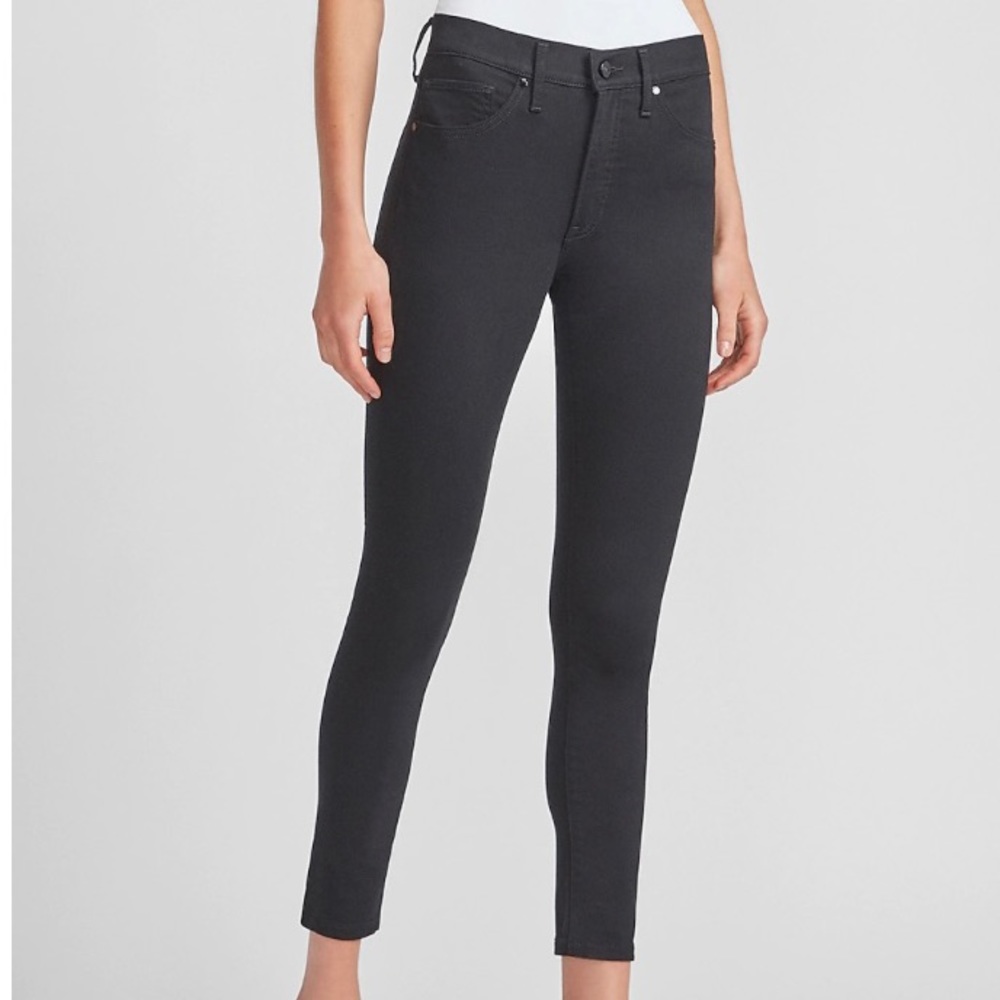 Express Midrise Skinny Black Jeans